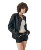Secondmono Coated Nylon Zip Jacket [Black]_Sejk034Black