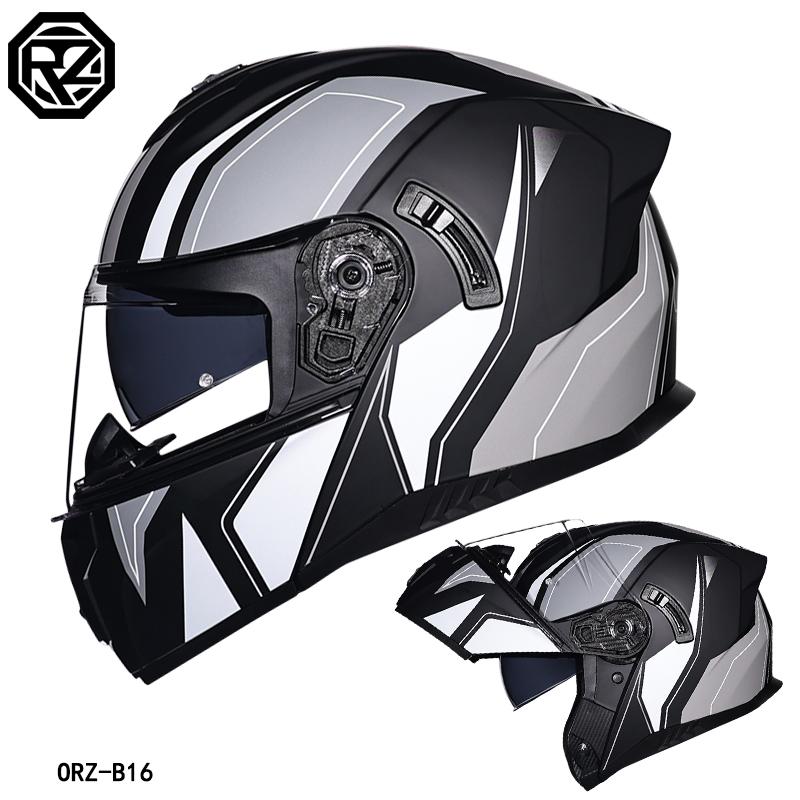 2025 Orz motorcycle helmet, men's and women's reversible helmet, motorcycle half full helmet, cool street bike all year round