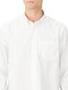 NEUTRALWORKS. Long Sleeve Standard Oxford Button-Down Shirt, Unisex, KSU34144, White, Size M