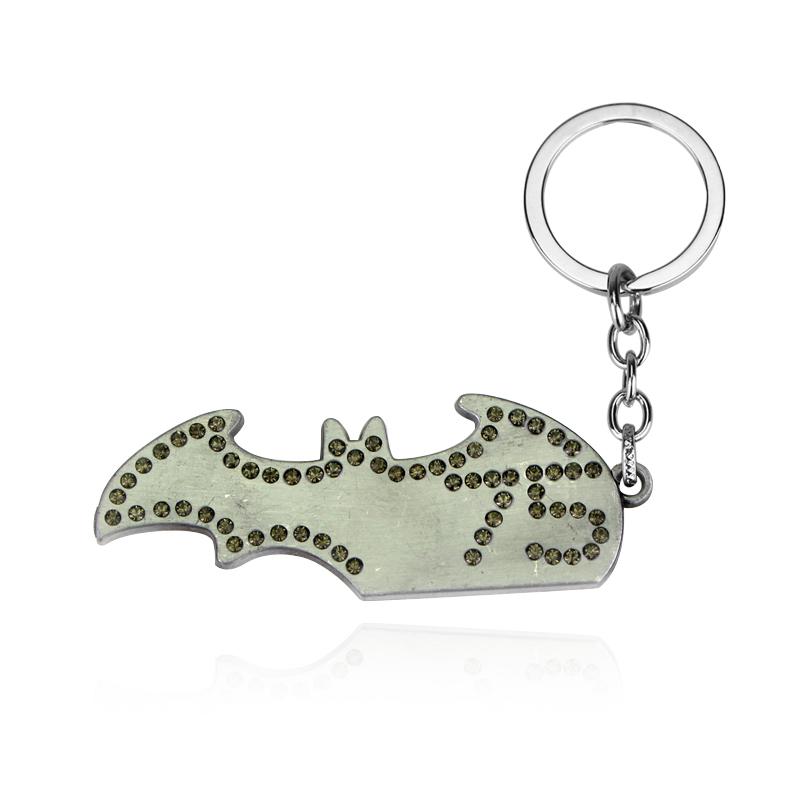 Bat Pendants Keychain Toy Superheroes Movie Jewelry Car Key Ring Bags Accessories for Men Women Fans Gifts Souvenir