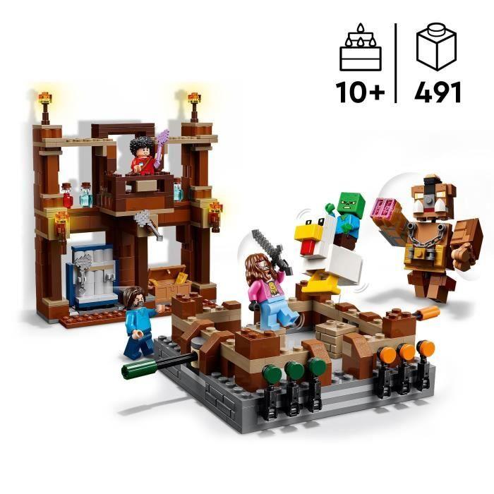 LEGO Minecraft 21272 Le Ring du Manoir des Bois - Jeu de construction garçon dès 10 ans