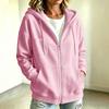 Dameskleurige Hooded Jas voor Herfst en Winter