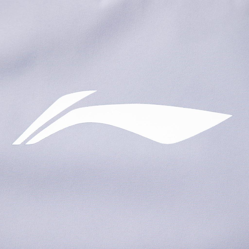 Li Ning CBA Series Sports Casual Fashion Loose Hooded Pattern Printed Windbreaker Men Outerwear Purple AFDVF57-2