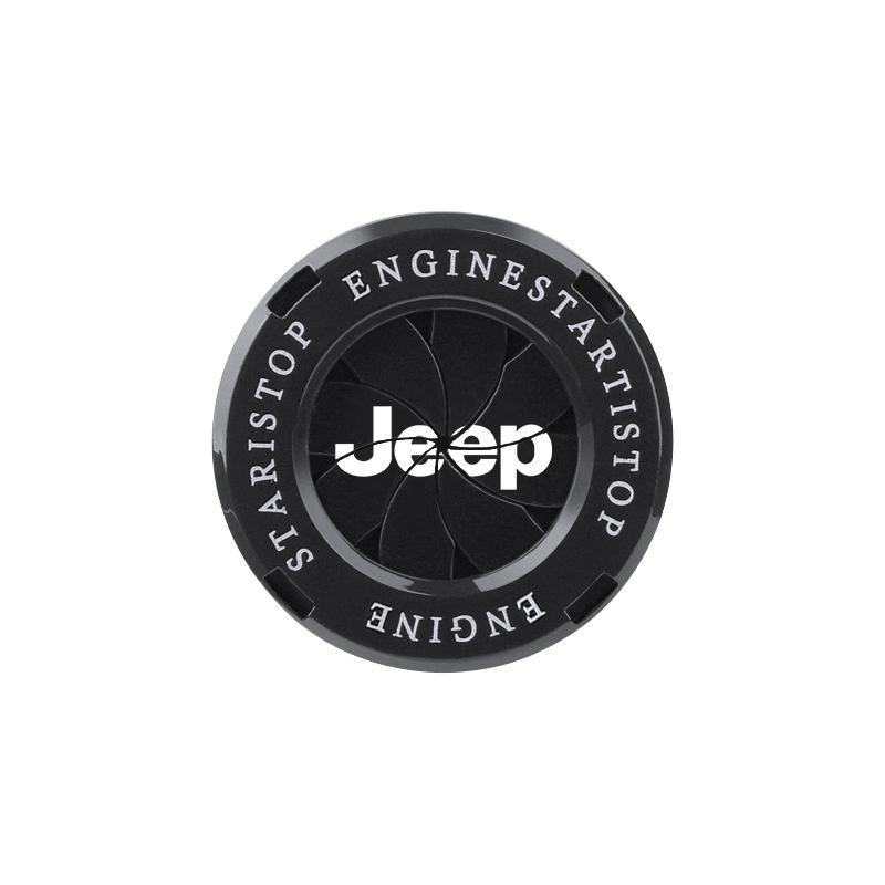 

For Jeep Car Keyless Start Cover Ignition Button Decorative Ring For Jeep Grand Cherokee Wrangler JK Gladiator Compass Renega