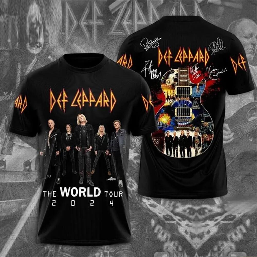 Def Leppard And Journey Summer Stadium Tour 2026 3D T-shirts For Men Women XXXXL