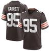 NFL Cleveland Browns 24 Nick Chubb 95 Myles Garrett Embroidered Jersey Men Women Sportswear Cotton Blend