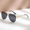 1/2PCS Retro Metal Sunglasses Half Frame Double Beam Vintage Fashion Sunglasses for Women Men