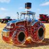 Sticle de Sticlă pentru Whiskey 300ml/350ML Formă Tractor Decantoare pentru Alcool Decor Acasă Sticlă Goală Decantor Whiskey Mașină Sticlă Tequila Pentru Birou