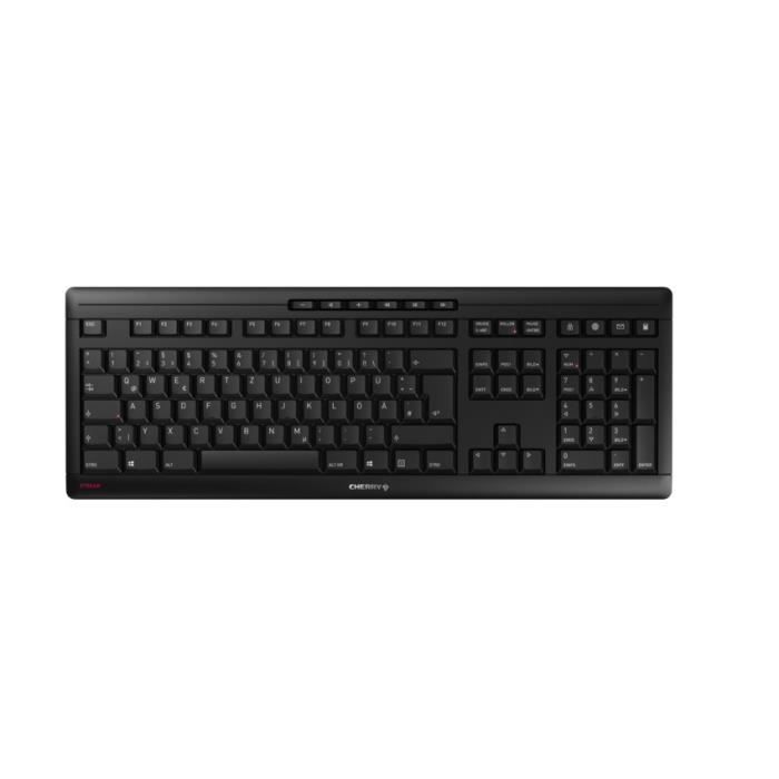 Clavier sans fil - CHERRY - STREAM WIRELESS - QWERTZ Allemand - USB - 2,4 GHz