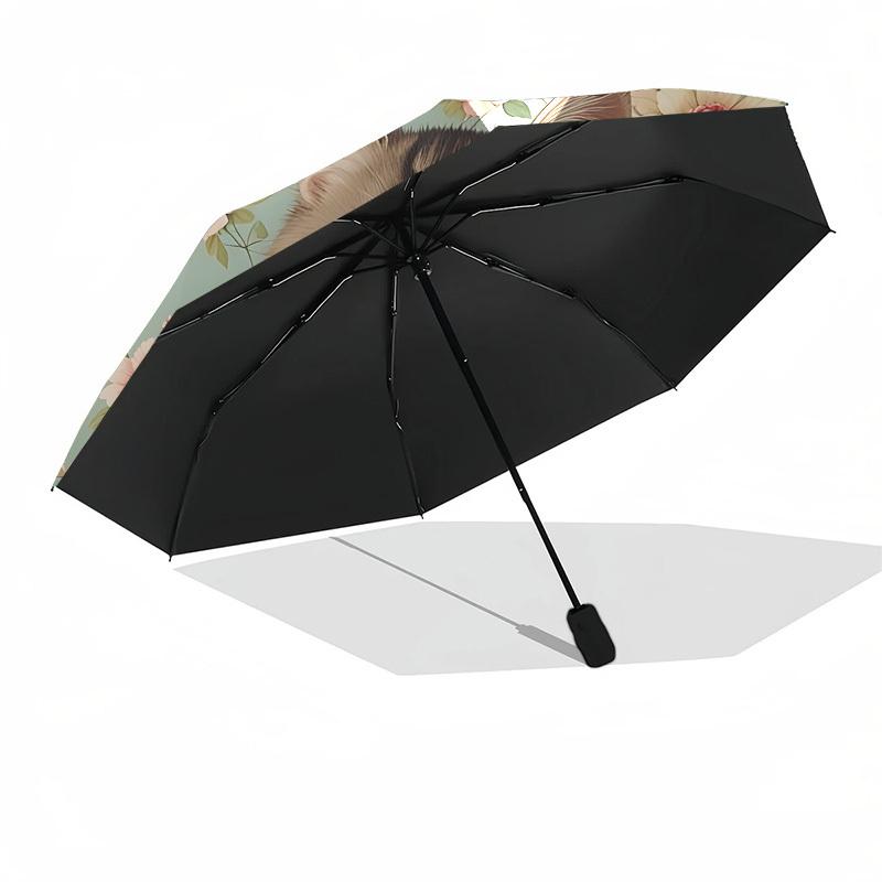 1pc Cat Floral Pattern Automatic Open/Close Umbrella, Formal Events - Ideal Gift for Family or Friends, Outdoor Accessory Yy251211265
