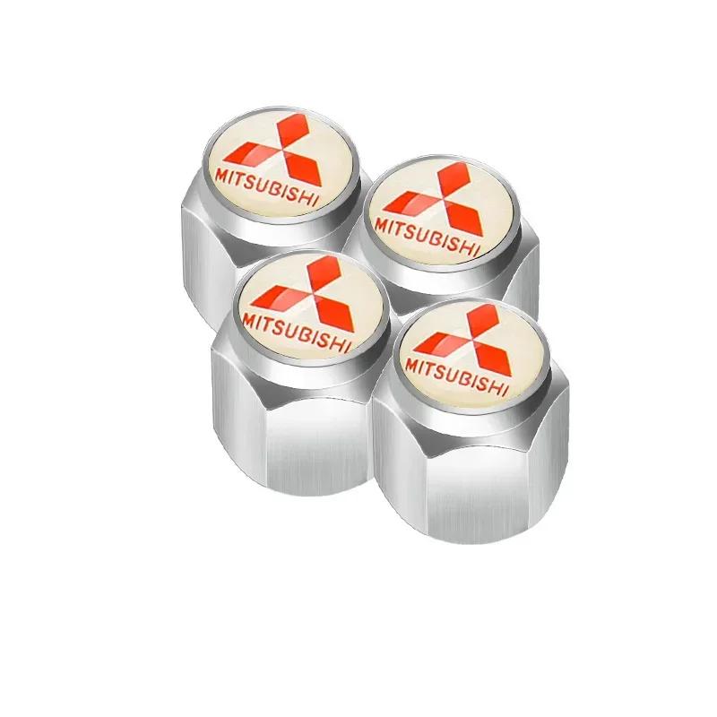 Alloy Car Wheel Tyre Tire Valve Stem Caps with Wrench For Mitsubishi Ralliart ASX Lancer Pajero Outlander Galant Mirage Colt