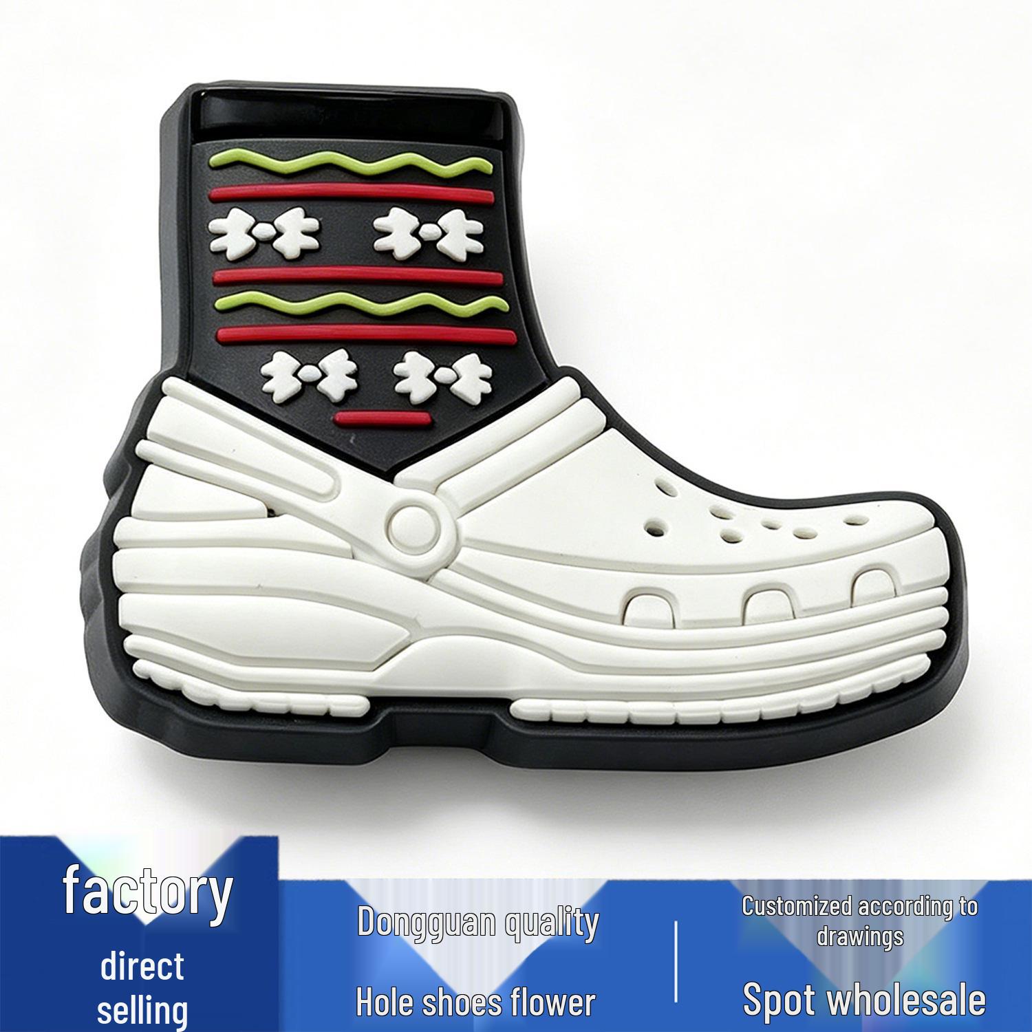 Новые универсальные милые цветочные ПВХ подвески для обуви Crocs