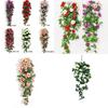 Elegant 90cm Silk Rose Fake Garland With Lush Green Ivy For Beautiful Home And Event Decor