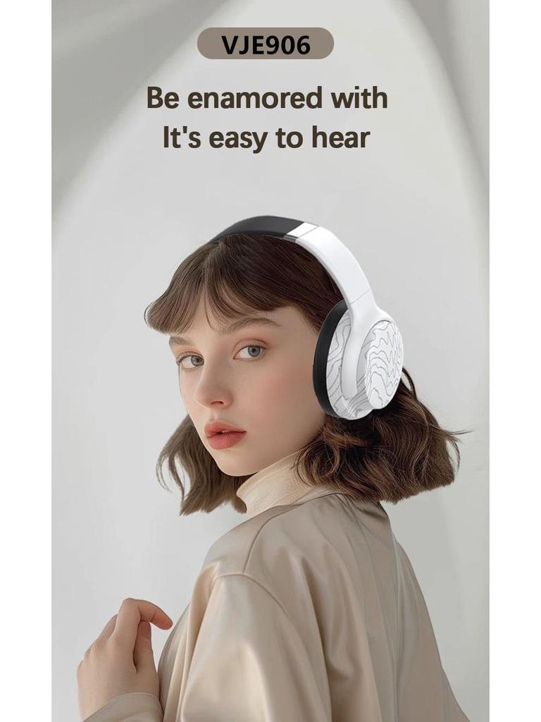 Bluetooth 5.3 Over-Ear Headphones with Three Sound Effects and Music Card Slot