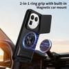 KEYSION Magnetic Phone Case for Realme GT 8 Pro Slide Camera Lens Protection Upright Kickstand 360° Ring Shockproof Back Cover
