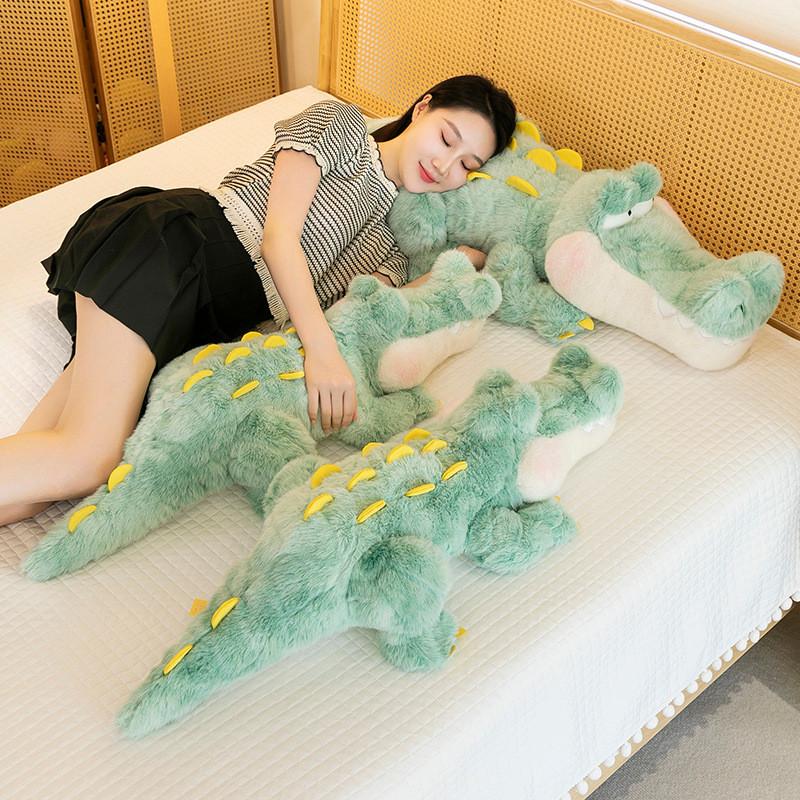 Crocodile Doll Plush Sleep Pillow Gift Cartoon Bedtime Snuggles Play Decoration