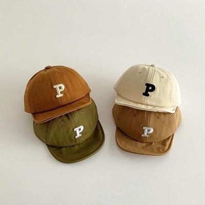 Cute Embroidery Baby Baseball Cap Spring Autumn Breathable Soft Birm Cotton Infant Boys Sun Hat Casual Travel Toddler Peaked Caps