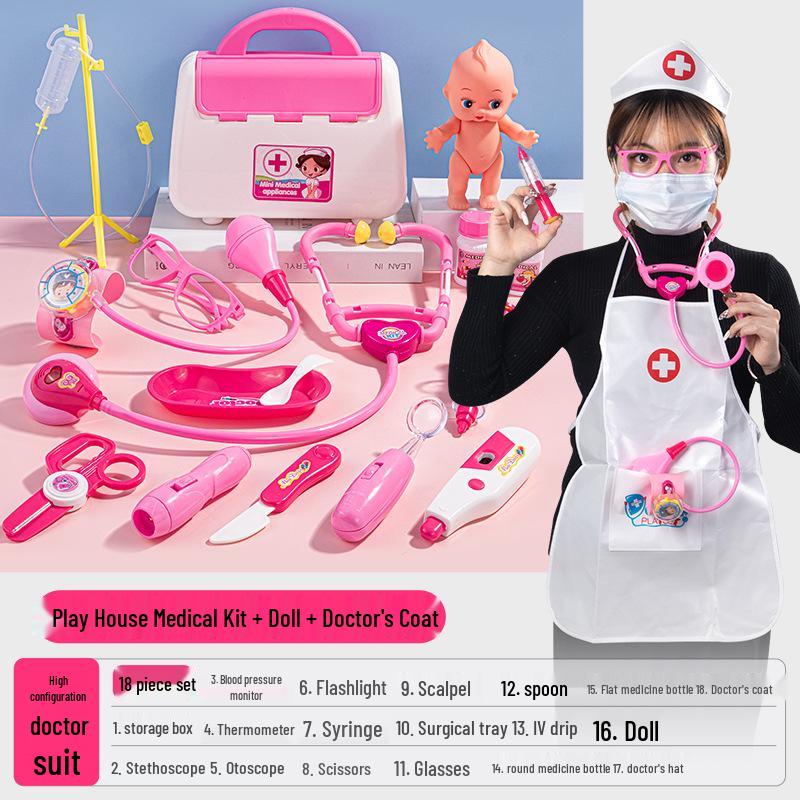 Little Doctor Medical Kit: Pretend Play Stethoscope & Nurse Tools for Kids