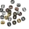 50/100pcs Alloy Antique Bronze Round Spacer Beads Charms For Diy Beaded Bracelets Necklace Jewelry Handmade Making Accessories