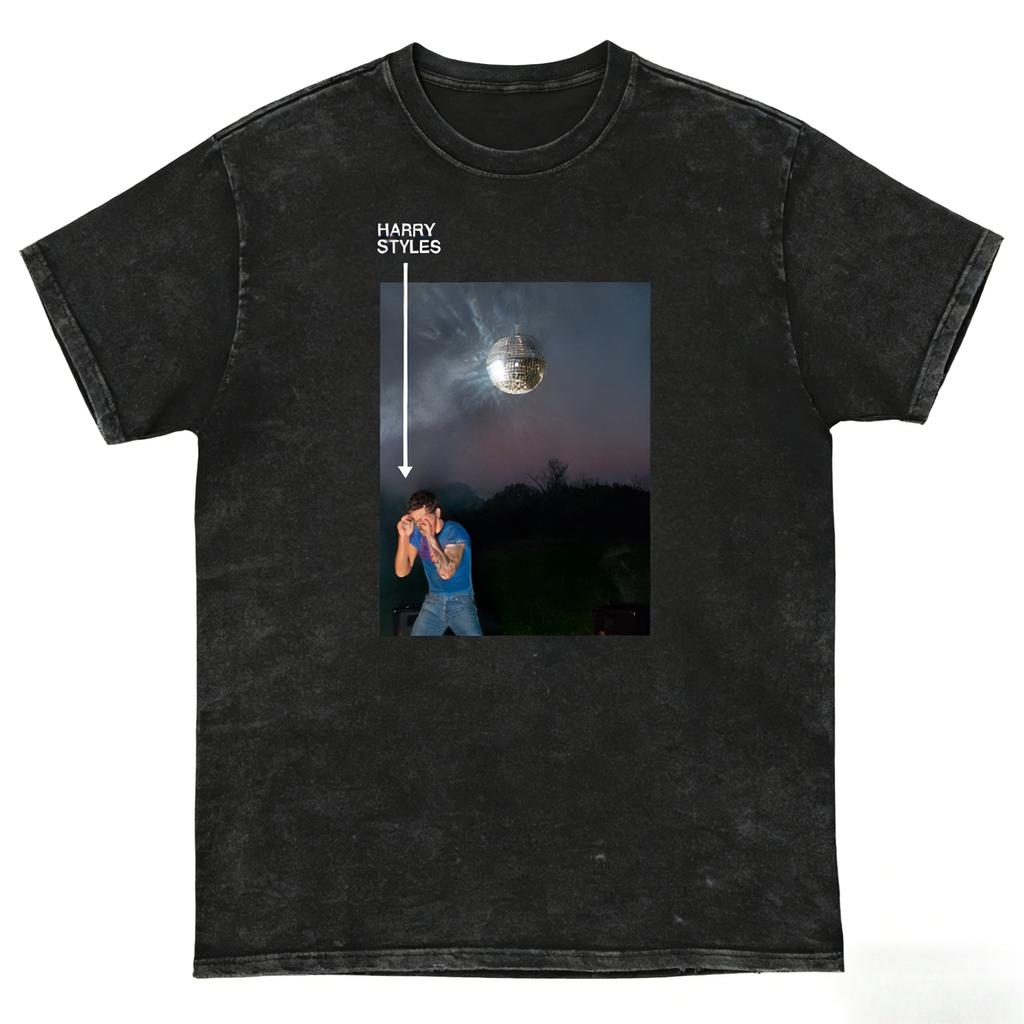 Harry Styles Bacia Sempre Disco Occasionalmente Album Lavaggio Acido Unisex Maglietta in Cotone Uomo Donna Hiphop Manica Corta Maglietta