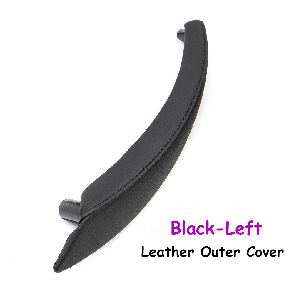 Interior Left/Right Passenger Door Pull Handle Leather Outer Cover Replacement For BMW X5 X6 E70 E71 E72 2007-2014