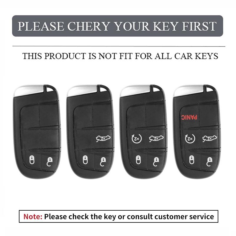 Metal Leather Car Key Case Cover Shell For Jeep Commander Compass Gladiator Wagoneer Grand Cherokee Wrangler JK Renegade Patriot