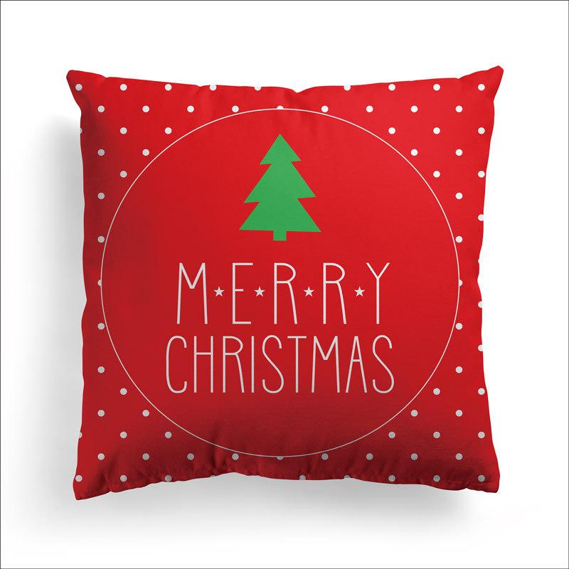 Рождественские наволочки Зеленые подушки для дома отдыха Чехлы Наволочки Подушки 40x40cm