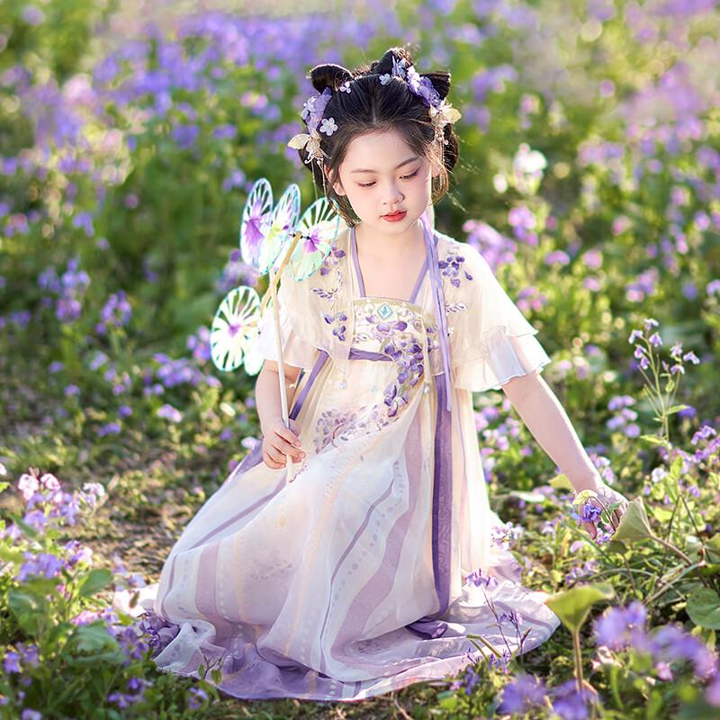 Qibai Mädchen Hanfu Sommer Chinesischer Stil Feenkleid