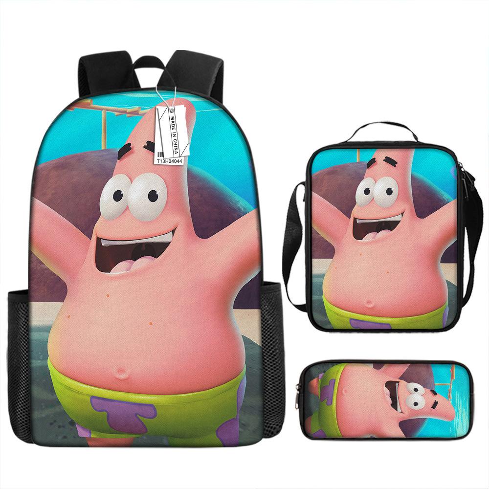 Spongebob Squarepants Children'S School Bag Male And Female Students Backpack Kindergarten Cute Cartoon Backpack Pencil Bag