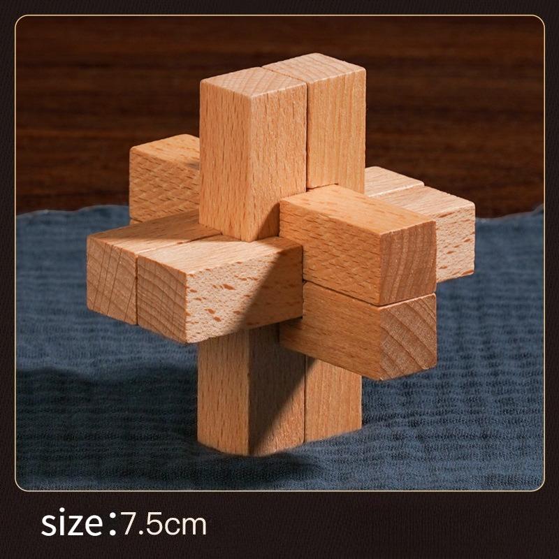 1PC Luban Lock Children and Students Unlock Unbuckle 6-12 Years Old Puzzle Lock Toy