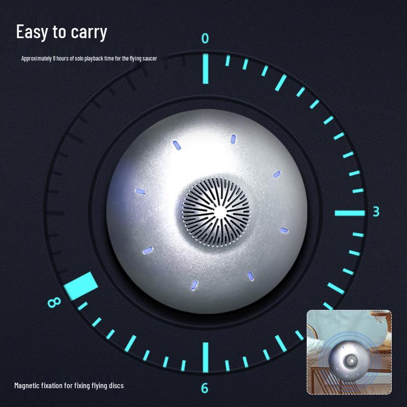 European Luxury Bluetooth Speaker: Magnetic Levitation UFO Design, Creative Ornament, Cool Gift.