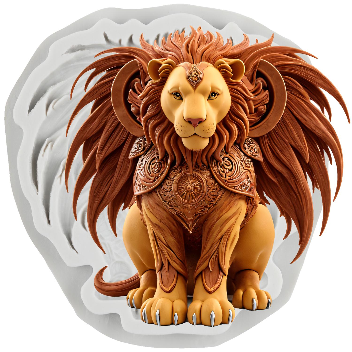 

Силиконовая форма Лев Формы для мастики Лев Инструменты для украшения торта Топпер для кекса Конфета Сахарная мастика Жевательная паста Полимерная глина серый