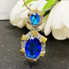 Cent Gold Olive Green Colored Treasure Bright Paraiba Pendant Open Ring Yellow Diamond Earring Bracelet