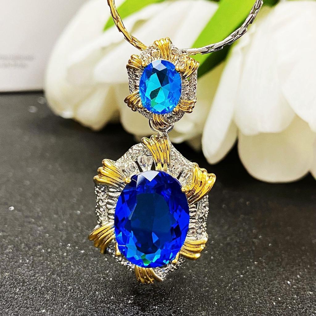Cent Gold Olive Green Colored Treasure Bright Paraiba Pendant Open Ring Yellow Diamond Earring Bracelet