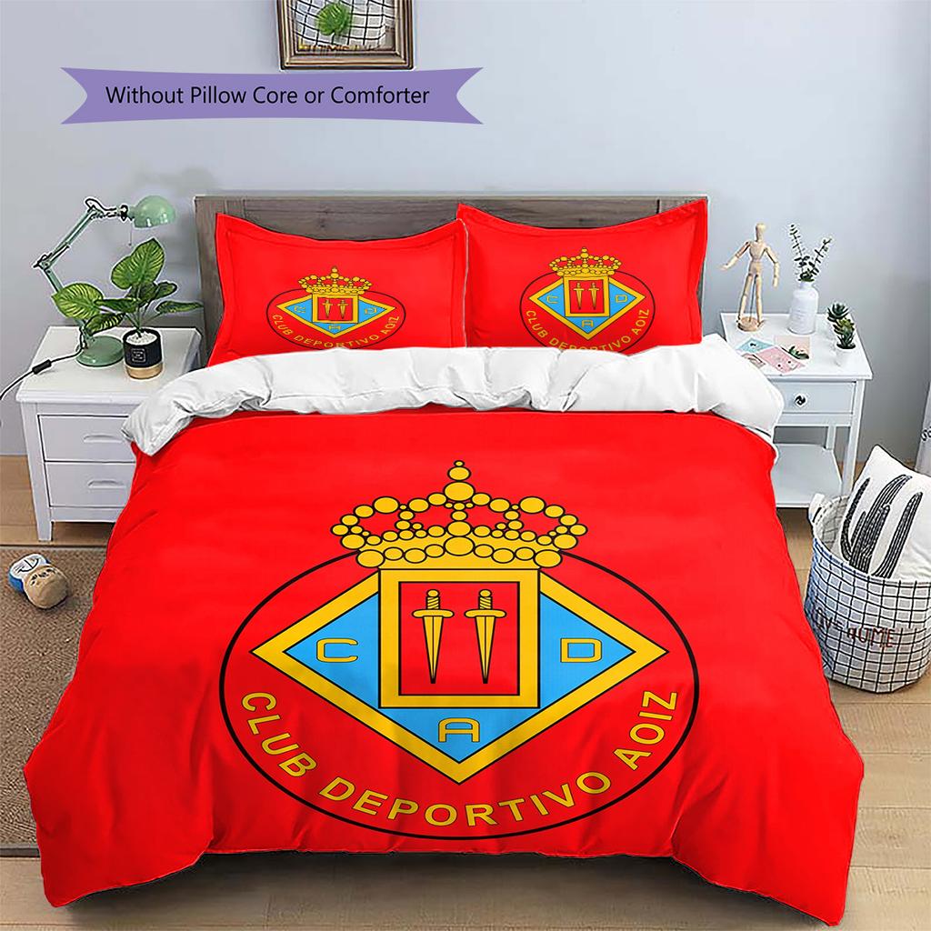 CD Aoiz Pattern Bedding Quilt Set Home Decoration Gift (1 * duvet cover + 2 * pillowcase without core)