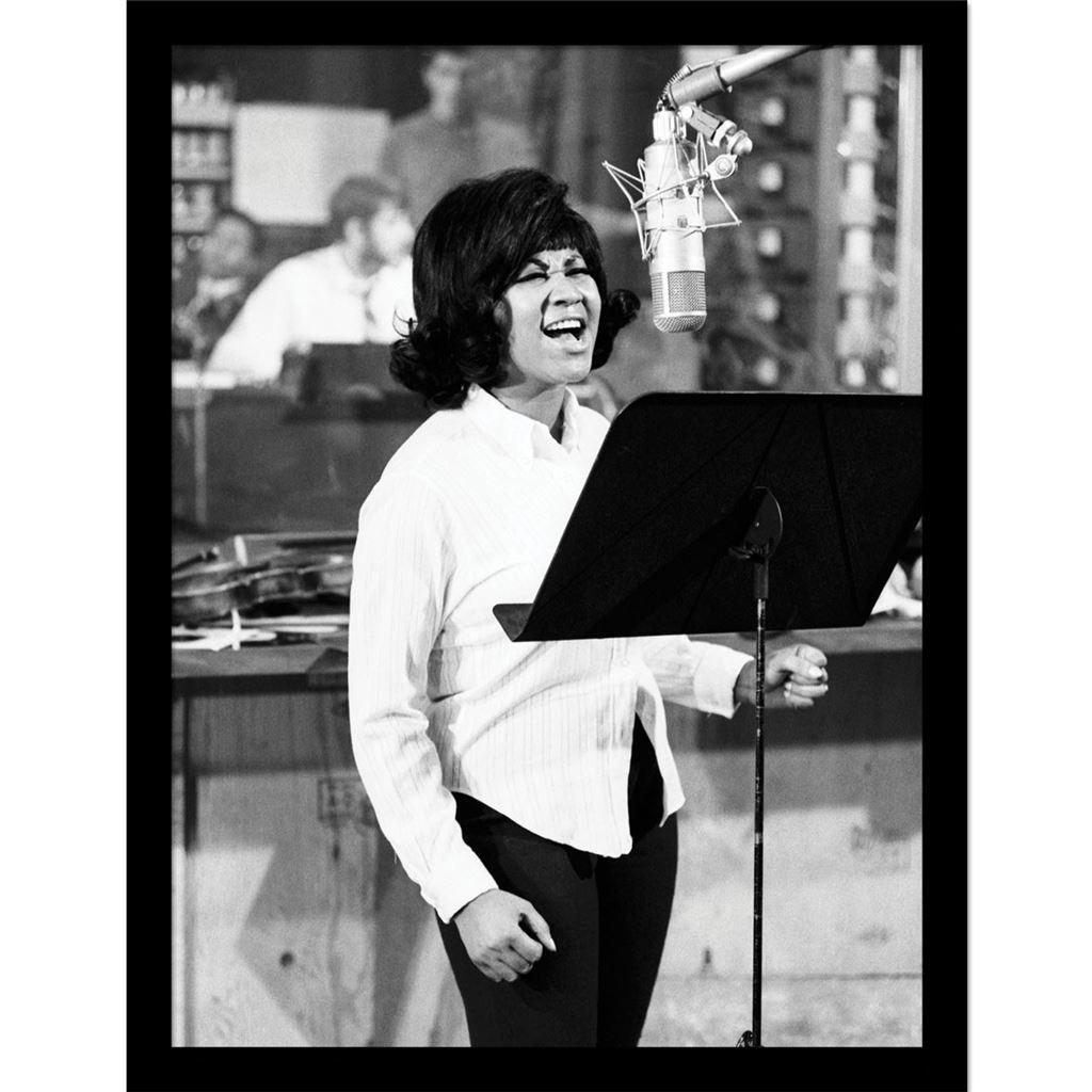 Aretha Franklin Photograph Framed Poster