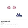 Swarovski Solitaire Stud Earrings Women's Pink 5717577