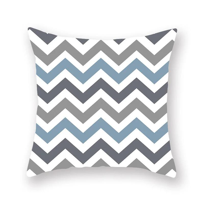 Geometric Red and Black Wave Decorative Pillowcase Car Ornaments Office Living Room Sofa Home Pillowcase