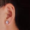 Pair of Zircon Punk Magnetic Ear Clip Earrings - Strong Hold, Hot Selling