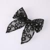 1 Piece Solid Color Elegant Ponytail Decoration Kids Flower Embroidery Lace Bow Hair Clips Hair Accessoreis For Girls