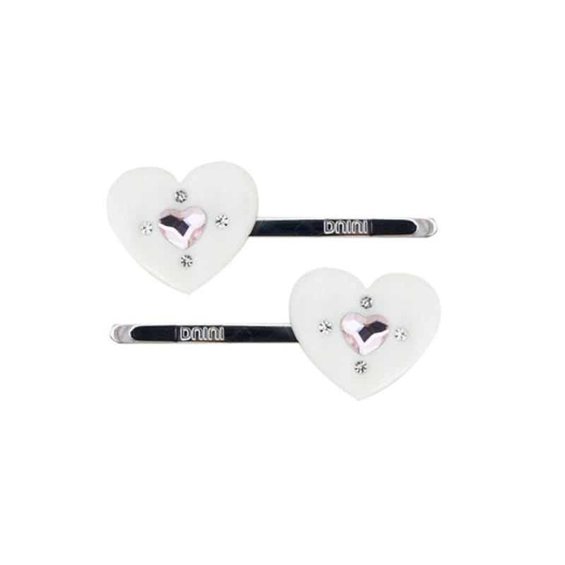 DNINI Heart Hair Slide(White)