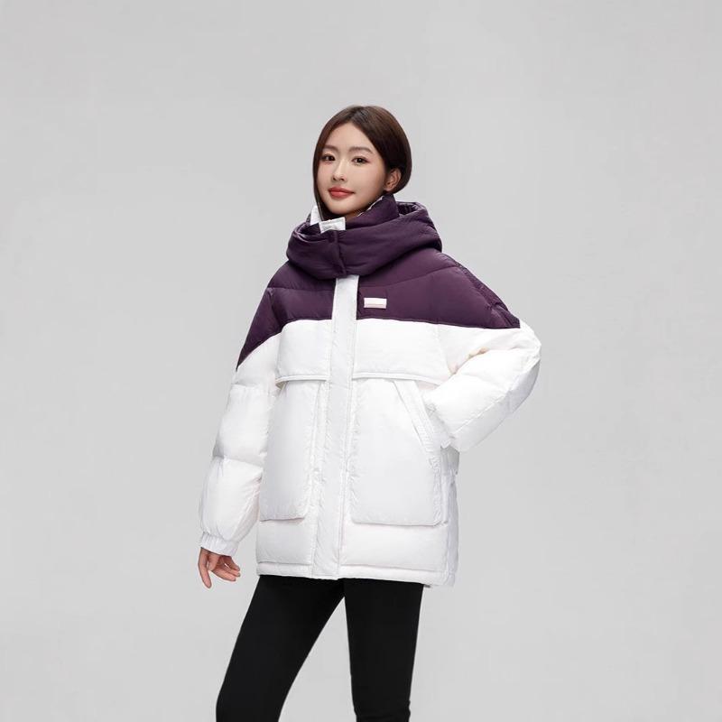 Winter new down jacket fashion hooded thickened temperament loose warm jacket