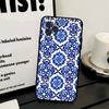 Portuguese Glazed Tiles Phone Case For IPhone 17 16 14 15 13 12 11 Pro Max Plus Silicone Soft Cover
