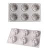 6 Holte Cloud Vorm Siliconen Mal Dessert Cake Mousse Mold Taart Decoreren Gereedschappen