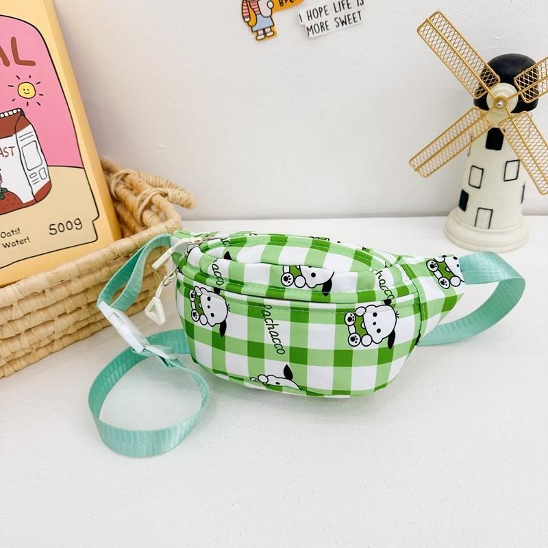 

Adorable Cartoon Bunny Chest Bag For Kids Lightweight Nylon Preschool Crossbody зелений