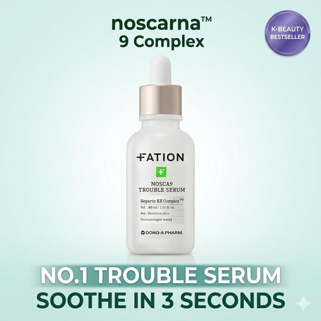 FATION Nosca9 Trouble Serum 30ml x2 Set / Acne Care / Korean Skincare