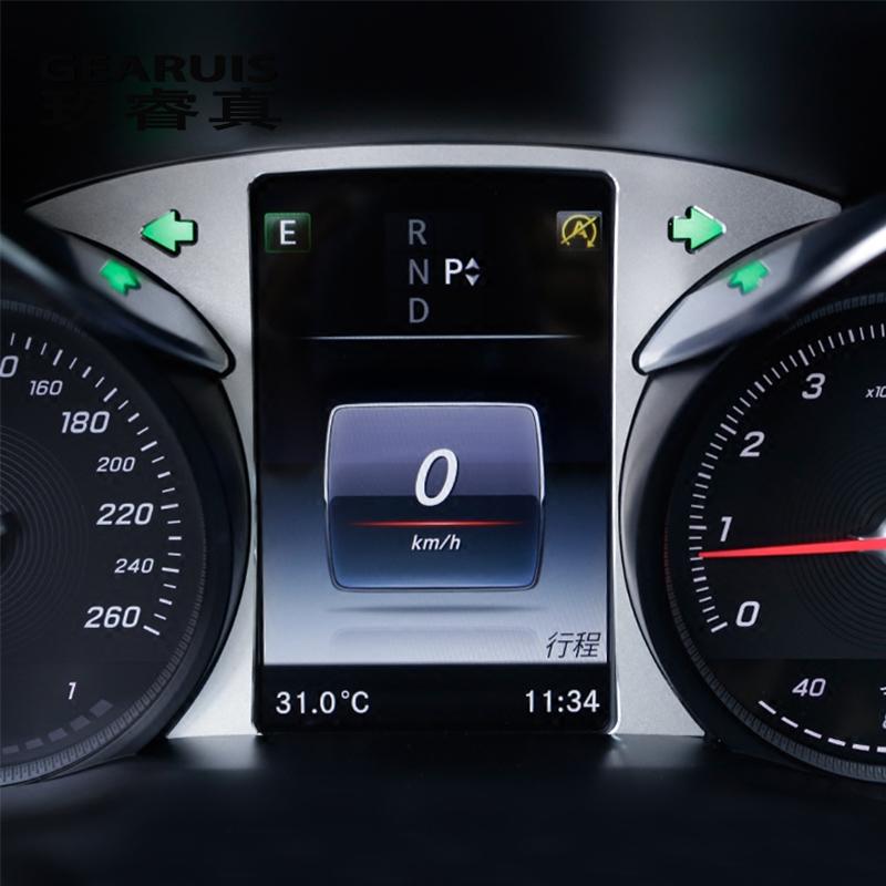 

Стайлинг автомобиля для Mercedes Benz GLC C Class W205 Автомобильная панель Отделка Кольцо Украшение Чехлы с наклейками Салон Авто