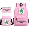 Attack Giant Attackontitan School Bag Three-Piece Printed Backpack Student Computer Canvas Bag