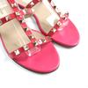 Excellent Valentino Garavani Sandals Rockstud ankle strap patent leather pink  Used