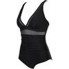 Einteiliger Badeanzug für Damen, ausgehöhltes Mesh, tiefer V-Ausschnitt, Bikini, Strand-Badeanzug